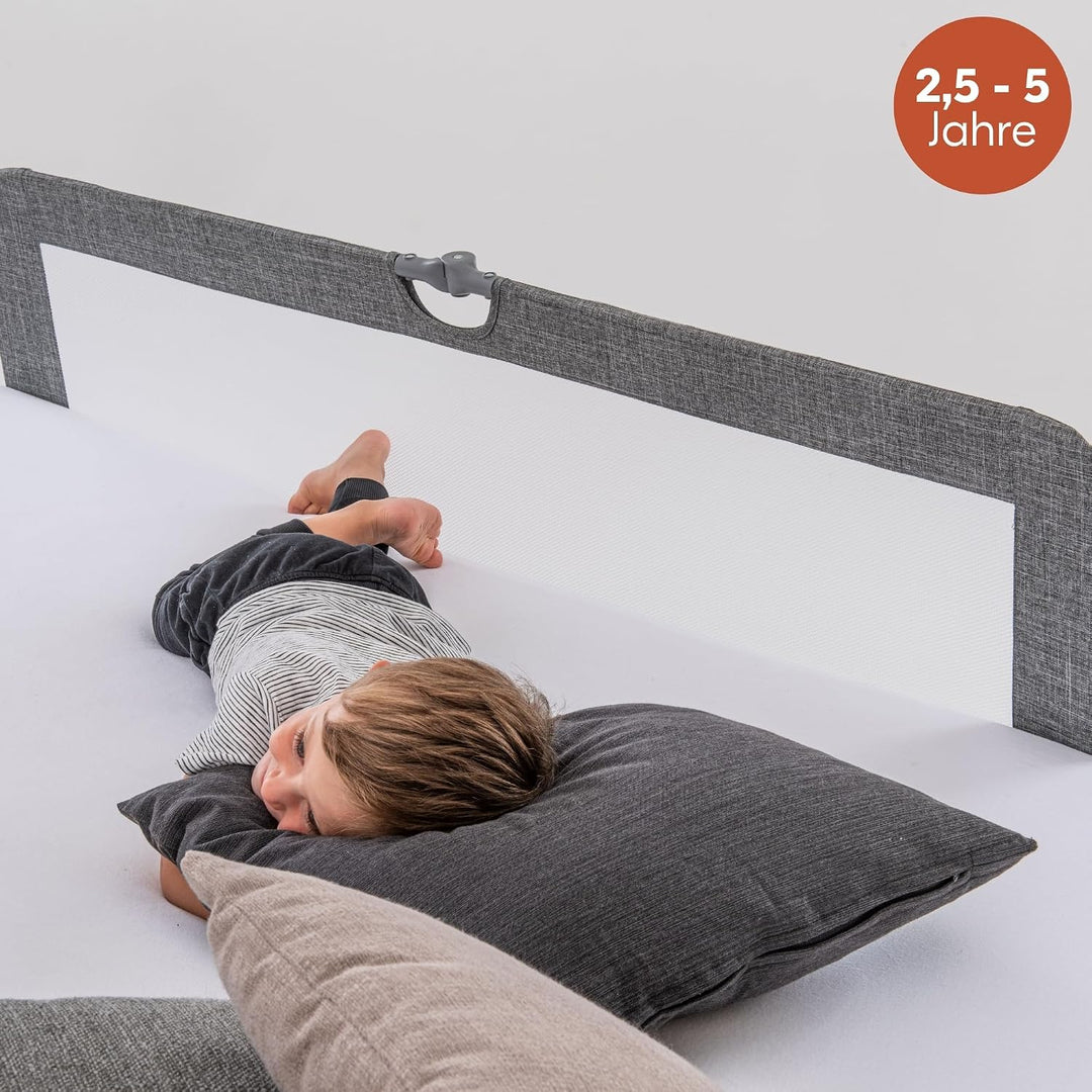 Hauck Bettschuztgitter Sleep N Safe Plus XL, Grosser Rausfallschutz Bett für Babys und Kinder im Elt