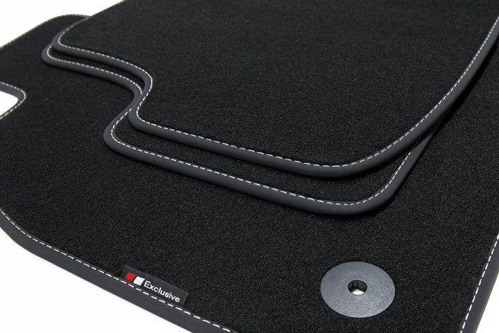 teileplus24 EF200 Fussmatten Gummimatten Exclusive-line Design kompatibel mit VW Polo 5 6R 6C 2009-2