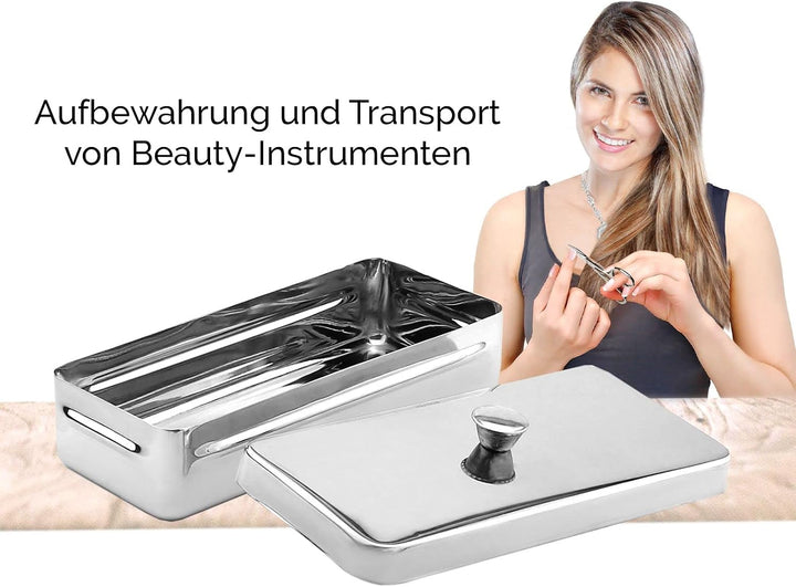 Beauty-Instrumentenschale Hygiene-Box mit Deckel