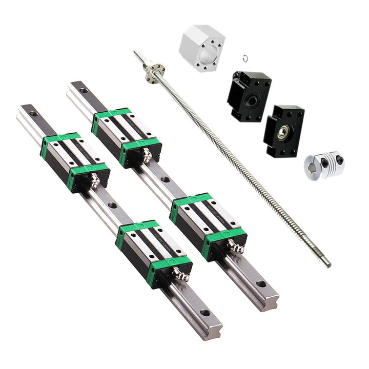 Linearführung HGR20 1000mm Linearschiene mit 4PCS Gleitblock + 1PCS SFU1605 1000mm Kugelumlaufspinde