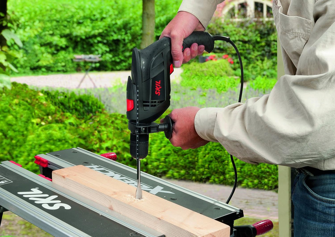 Skil Schlagbohrmaschine 6290 AA (710W, 13mm, Drehzahlvorwahl, +Tiefenanschlag, + 3 tlg. Bohrerset) I