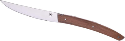 LAGUIOLE - Laguiole 4268472 Schachtel mit 6 Steakmessern (23 cm) mit Edelstahlklinge und braunem Pak