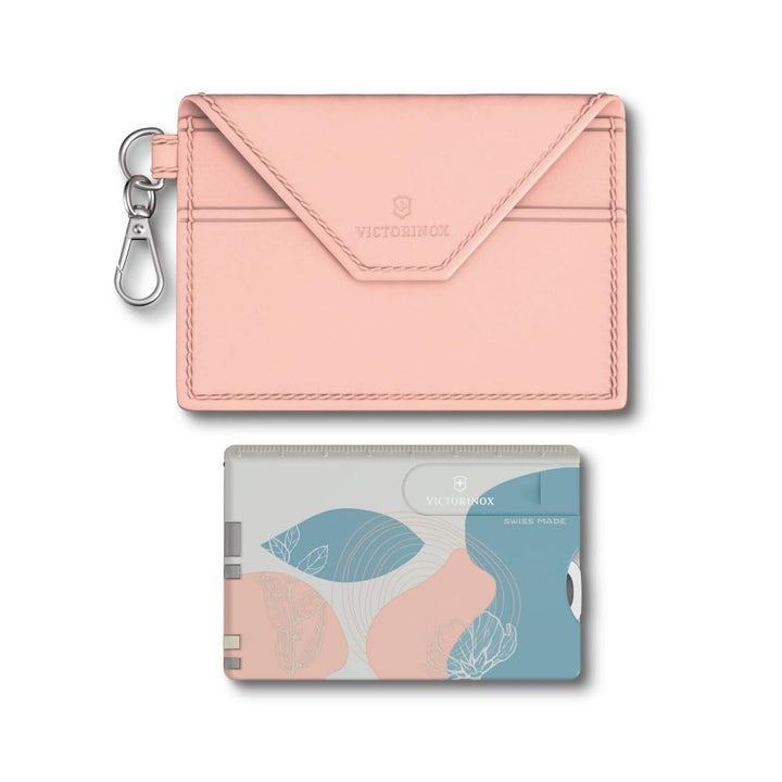 Victorinox Swiss Card Classic, 10 Funktionen, Swiss Made, Multitool für Frauen, Inkl. Kartenetui mit