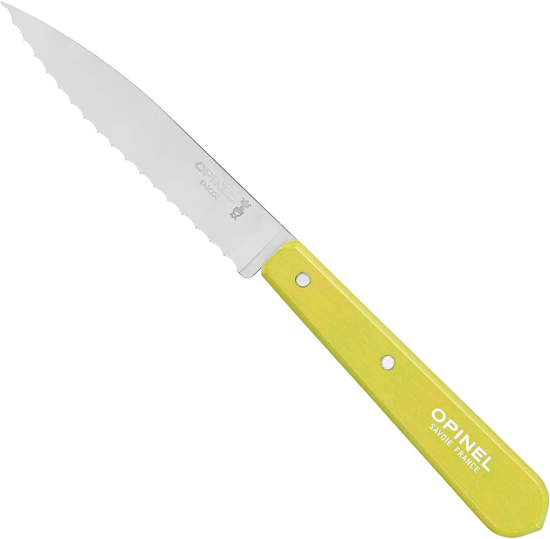 OPINEL Les Essentials Kleines Küchenmesser-Set, 4-teilig, Schälmesser, Wellenschäler, Gemüsemesser,