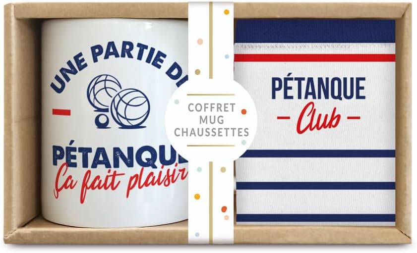 p2g Petanque Club Tasse mit Socken