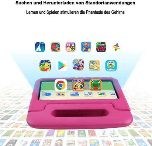 AOCWEI Kinder Tablet Android 13 7-Zoll für Kinder, 7GB RAM 64GB ROM/TF 512GB, Elterliche Kontrolle,