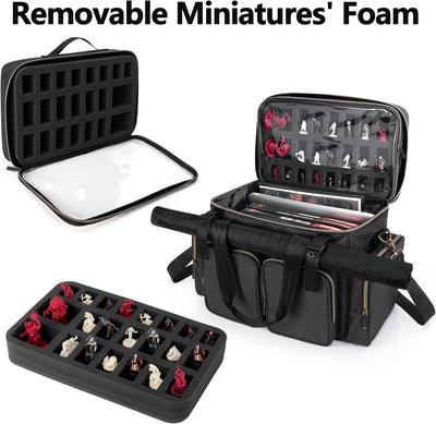 Trunab Tabletop RPG Adventurer's Bag Kompatibel mit Dungeons and Dragons, DND Gaming Travel Bag mit