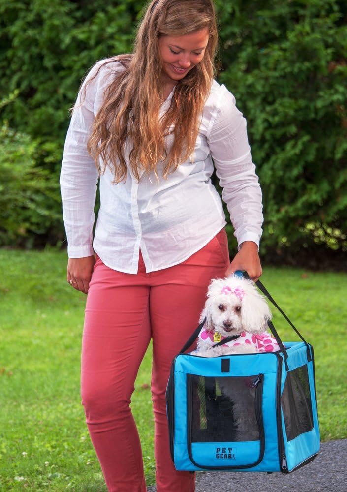 Pet Gear Signature Pet Sicherheitsträger und Autositz für kleine Hunde und Katzen Aqua, Aqua