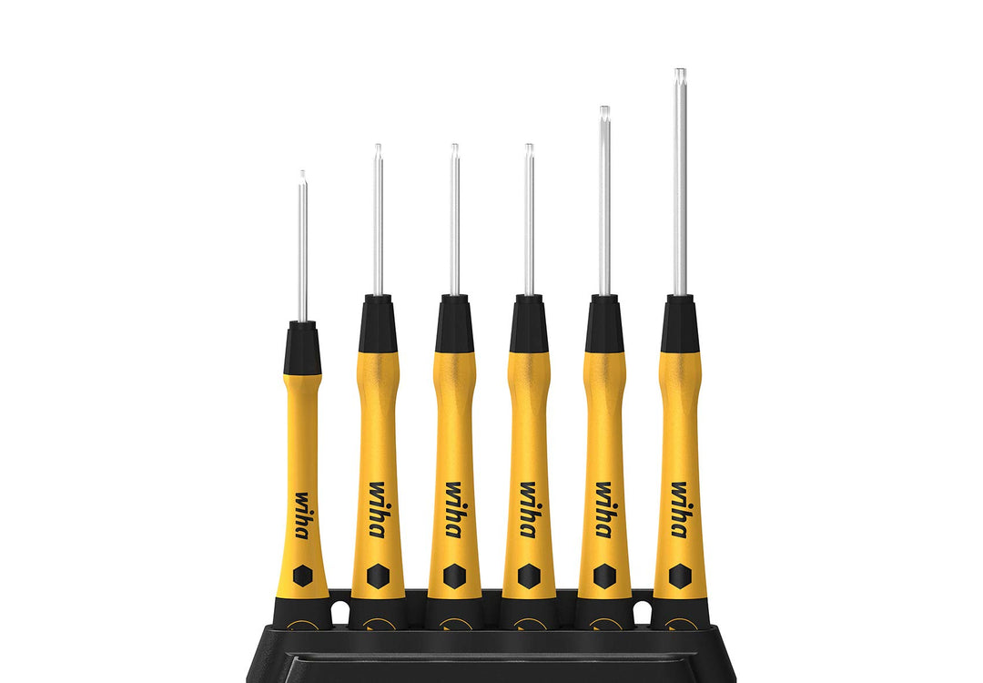Wiha Feinschraubendreher Set PicoFinish® ESD TORX® 6-tlg. mit Halter, 43708