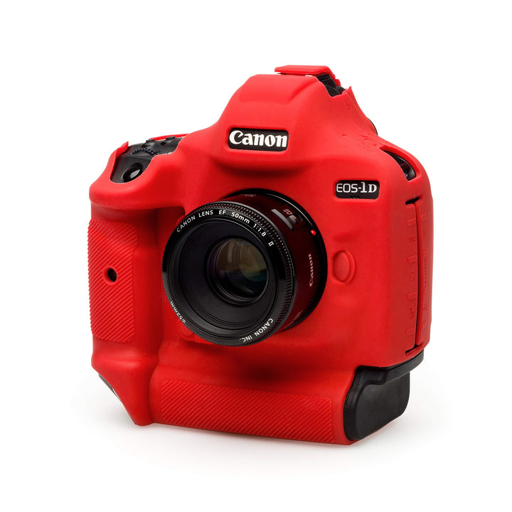 easyCover - Silikon Kameratasche - Schutz für Ihre Kamera - Canon 1Dx Mark III - Rot, Rot