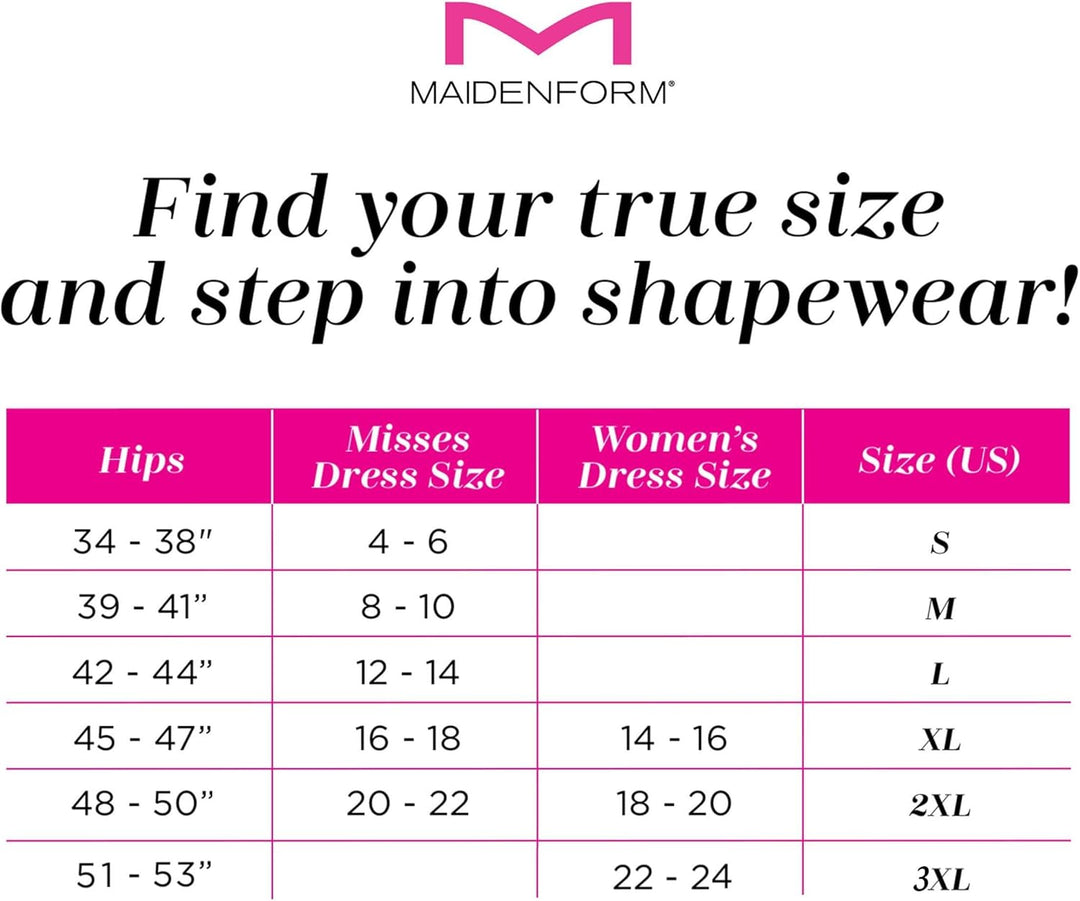 Maidenform Damen Take Inches Off - Waist Nipper Taillenmieder (1er Pack) L Schwarz, L Schwarz