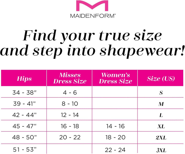 Maidenform Damen Take Inches Off - Waist Nipper Taillenmieder (1er Pack) L Schwarz, L Schwarz