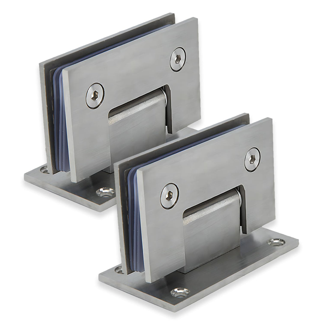Glastür Scharnier, Glastürscharnier Edelstahl 8-12 mm Dickes Glas 90° Edelstahl Badezimmer Clip, Öff