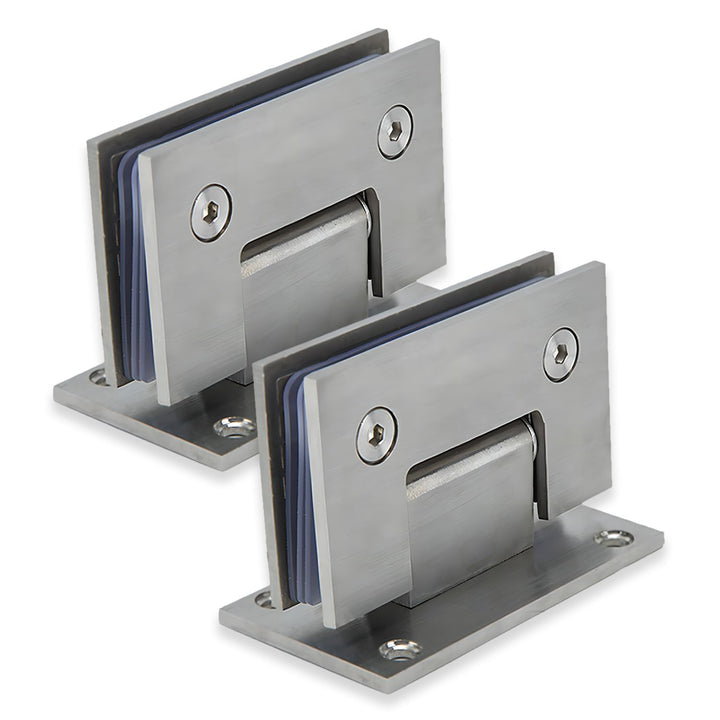 Glastür Scharnier, Glastürscharnier Edelstahl 8-12 mm Dickes Glas 90° Edelstahl Badezimmer Clip, Öff