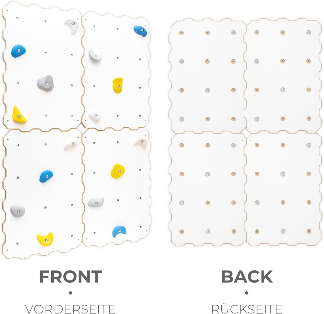 MAMOI® Kletterwand für kinderzimmer, Klettergerüst und spielgeräte Indoor, Klettern mit Klettergriff
