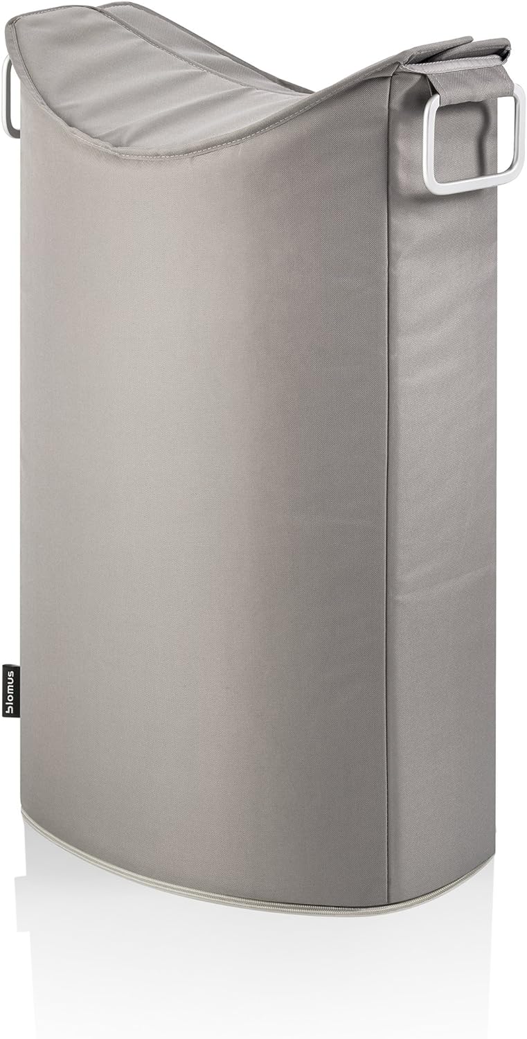 blomus Wäschesammler -FRISCO- Wäschekorb 65 Liter Taupe Taupe Single, Taupe Single