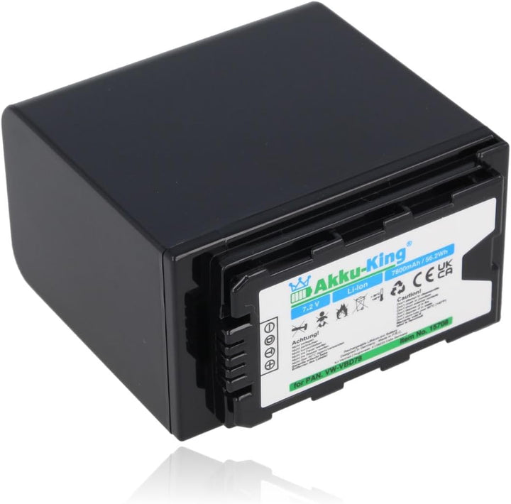 Akku kompatibel mit Panasonic VW-VBD78 - Li-Ion 7800mAh - für AJ-PX270, AG-AC8EJ, AG-AC30, AG-AC8, A