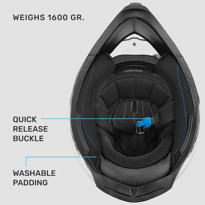 Westt Motocross Helm Fullface MTB Motorradhelm Integralhelm Crosshelm Helm Motorrad MTB Enduro Quad