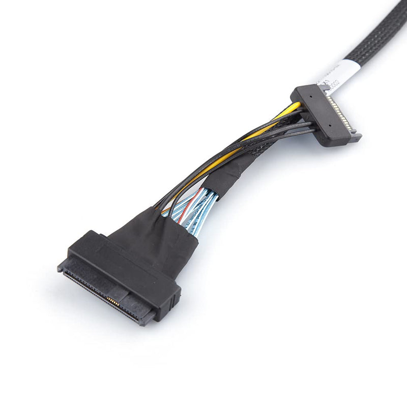 10Gtek® Mini SAS SFF-8644 to U.2 SFF-8639 NVMe SSD Cable with 15P SATA Power Cable, External 26Pin t