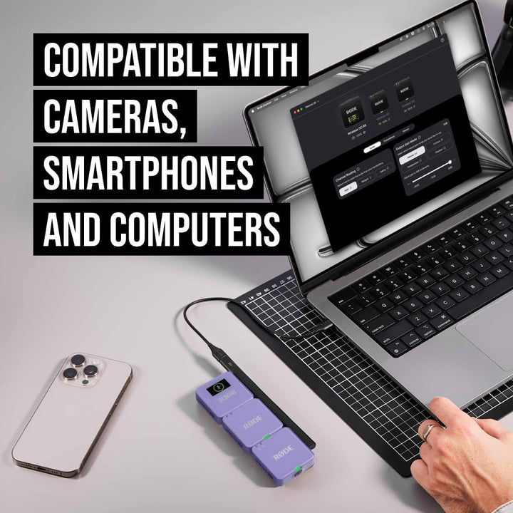 RØDE Wireless GO (Gen 3) – Kompakter kabelloser Mikrofon – Kristallklarer Klang, 32-Bit Float Aufnah