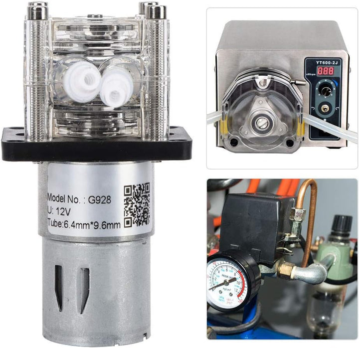 Fafeicy 12V Peristaltikpumpe G928, 500 ml/min Peristaltikpumpe mit grossem Durchfluss Hochwertige Do