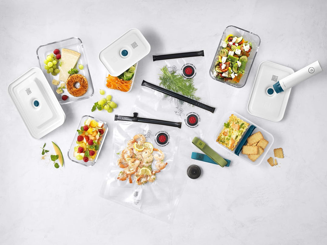 ZWILLING Fresh & Save Vakuum Starterset, Glas, 16-teilig, La Mer Glas