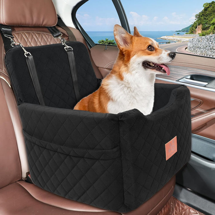 Autositz Hunde für kleine/mittlere Hunde unter 15 Kgs,Hunde Autositz,Abnehmbarer und waschbarer Haus