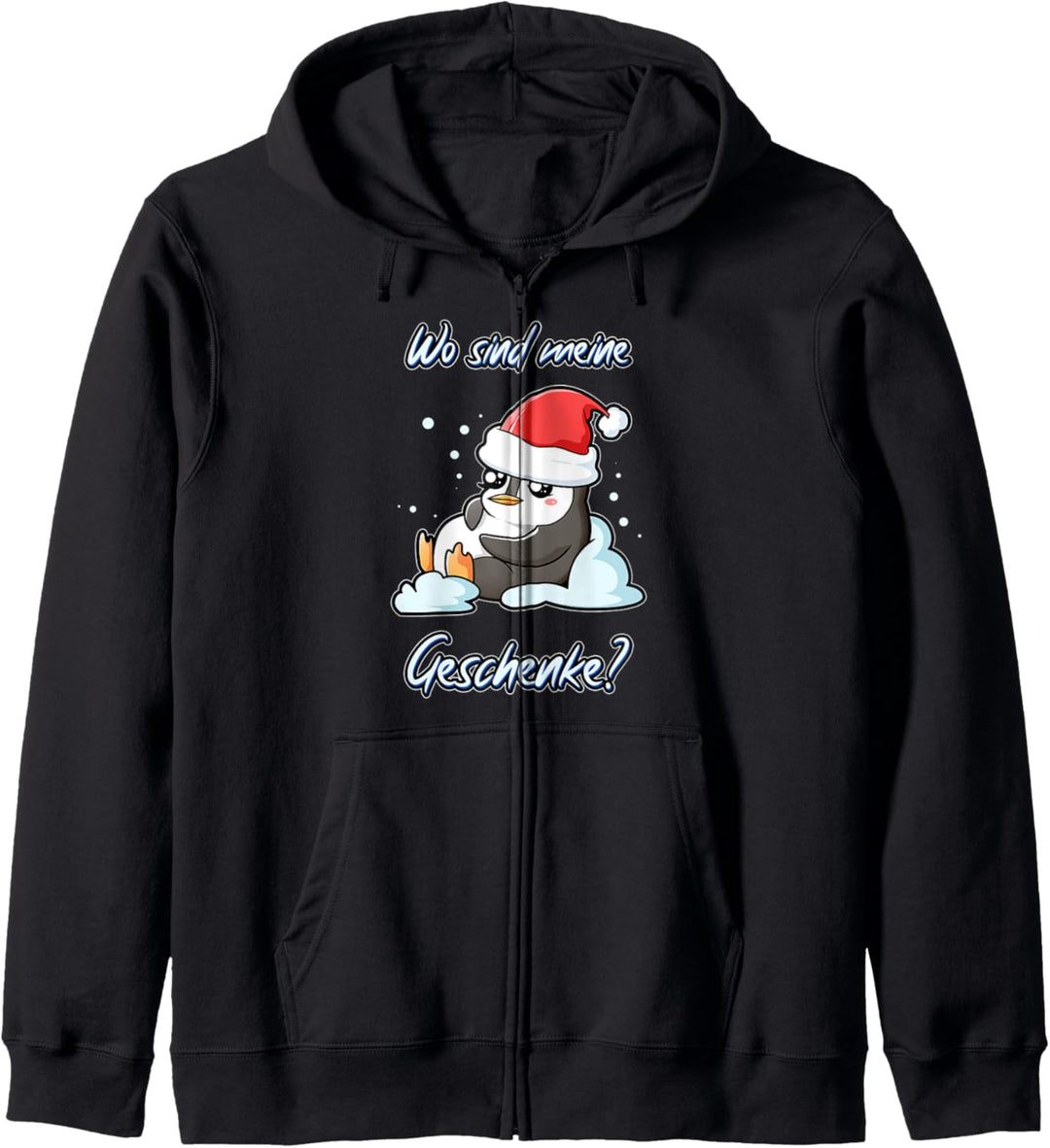 Christmas Pinguin Lustiges Xmas süsser Pinguin Weihnachten Kapuzenjacke
