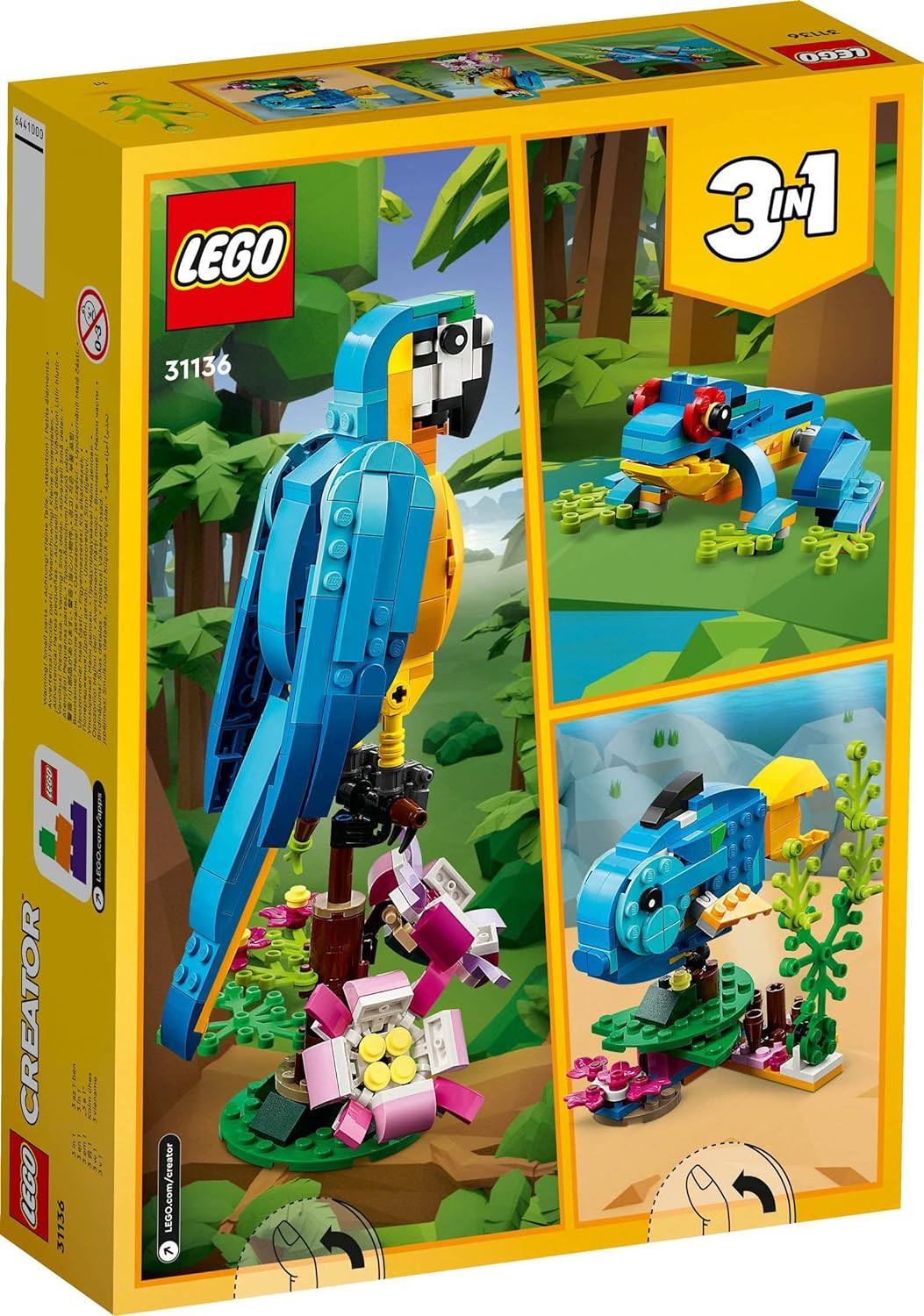 Lego Creator 2er Set: 31136 Exotischer Papagei & 30581 Tropischer Papagei