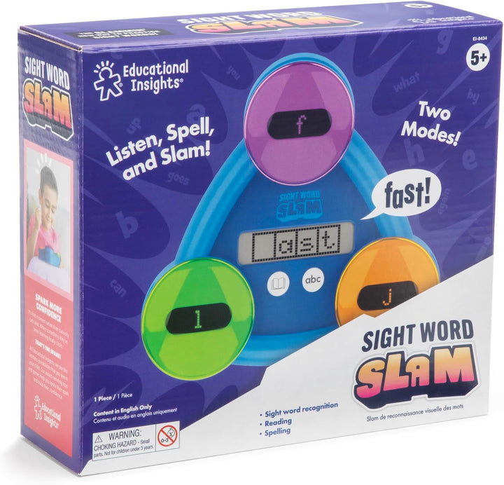 Learning Resources EI-8434 Slam, ab 5 Jahren, über 185 englische Sight Words Lernen, 2 Modi, elektro
