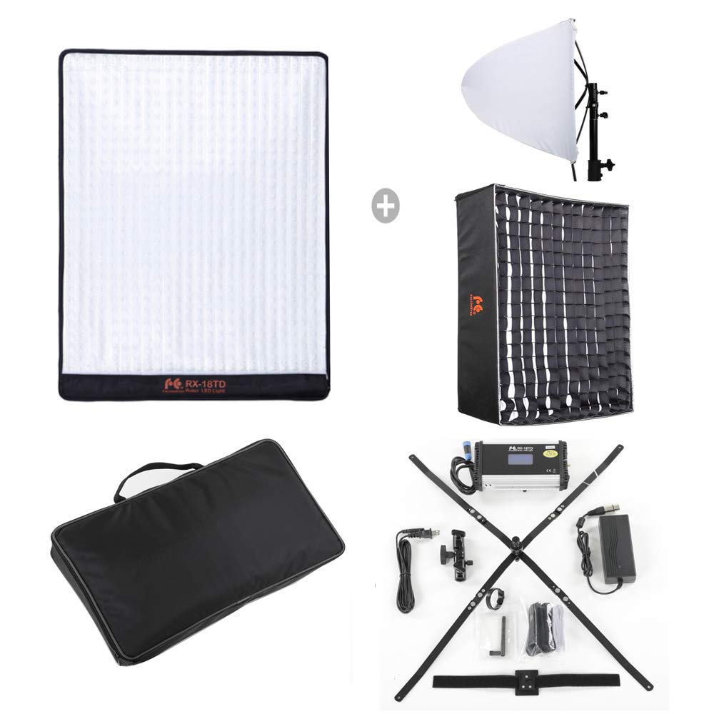 Falcon Eyes RX-18TD Flexible LED Video Panel Light 100W Adjustable 3000K-5600K LED Photo Lighting +