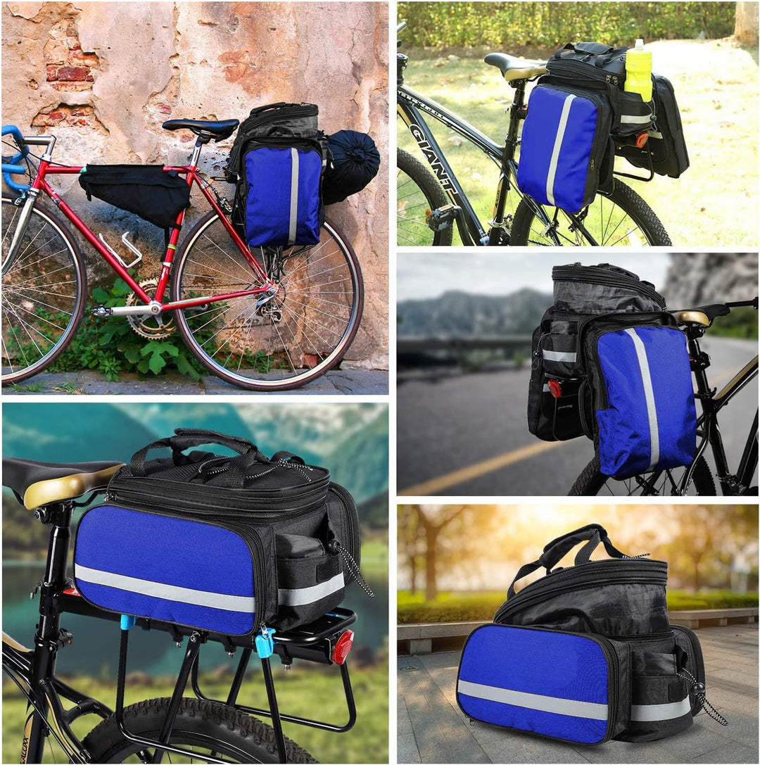 Taeku Gepäckträgertasche, Multifunction Fahrradtasche 27L wasserdichte Fahrrad Seitentasche Gross Sa