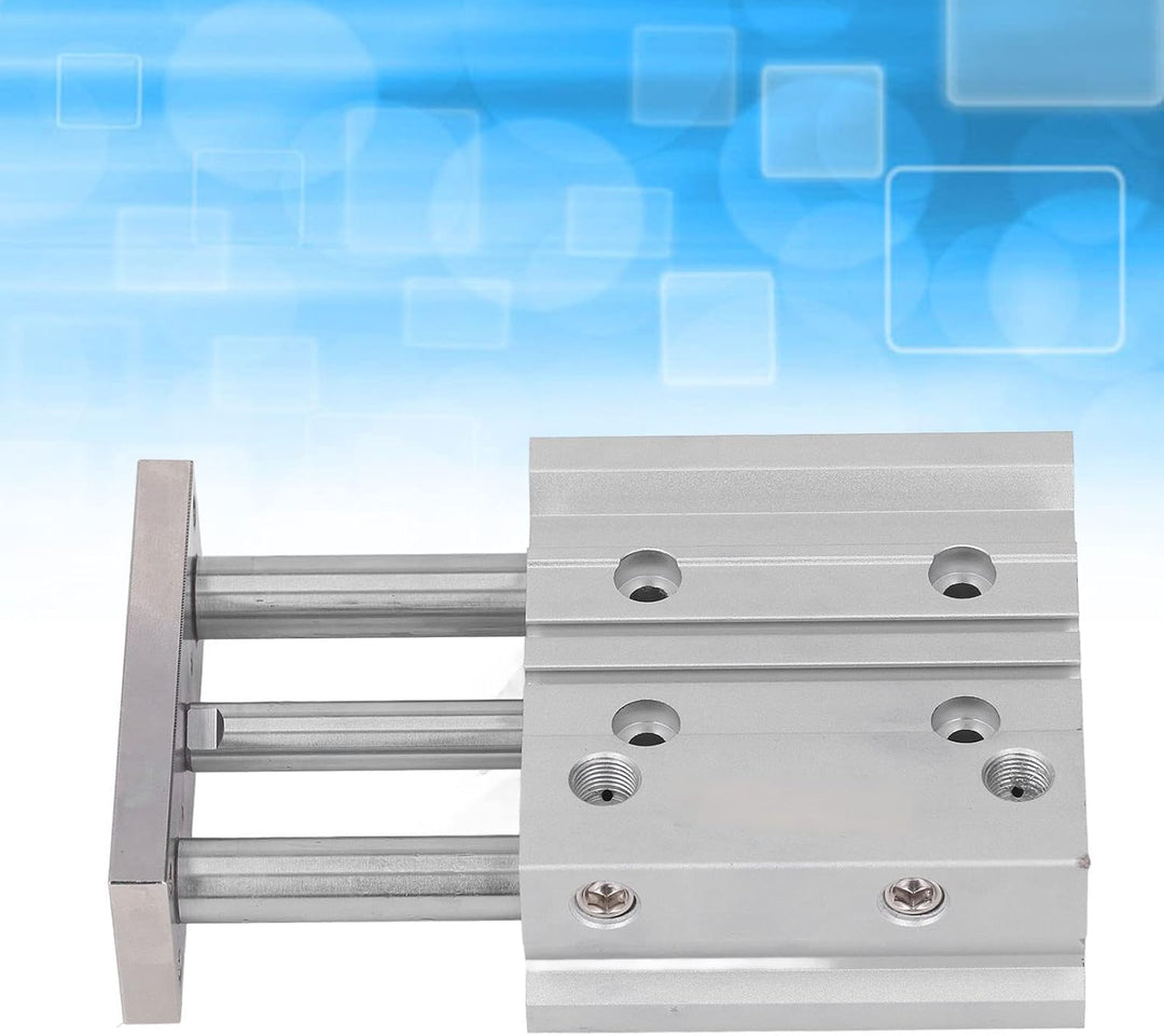 Luftzylinder Pneumatisch 3 Stangen Aluminiumlegierung 20 Mm Bohrung 40 Mm Hub Dual Action PT1/8