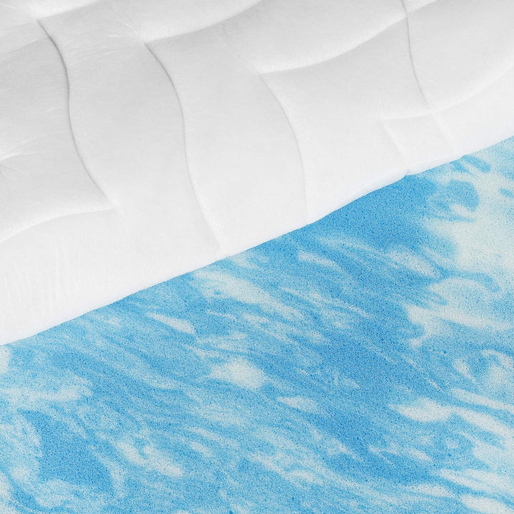 Meos® Gel-Schaum Topper 100x200 für Matratzen & Boxspringbett - Made in Germany - hohes RG50 - Bezug