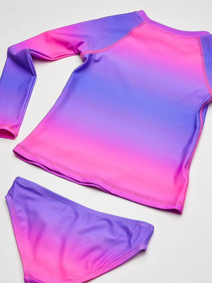 Kanu Surf Mädchen River Long Sleeve Rashguard UPF 50+ Two Piece Swim Set Rash-Guard-Set (2er Pack) 2