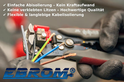 EBROM Kunststoff Schlauchleitung RUND, Kabel, Stromkabel, Leitung, Gerätekabel H05VV-F 2x1,5 mm² Far