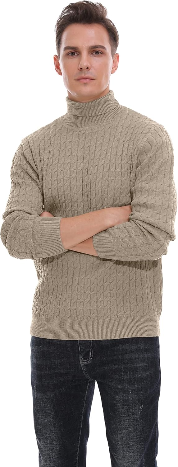 Hisir Rollkragenpullover Herren Klassischer Pullover Herren Warmer Winter Slim Fit Strickpullover Pu