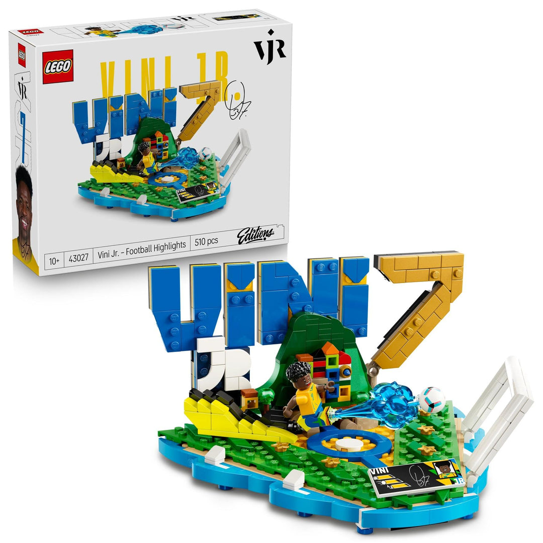 LEGO Editions Vini Jr. – Fussball-Highlights Spielzeug - 3D Modellbau mit Minifigur zum Sammeln - Ki