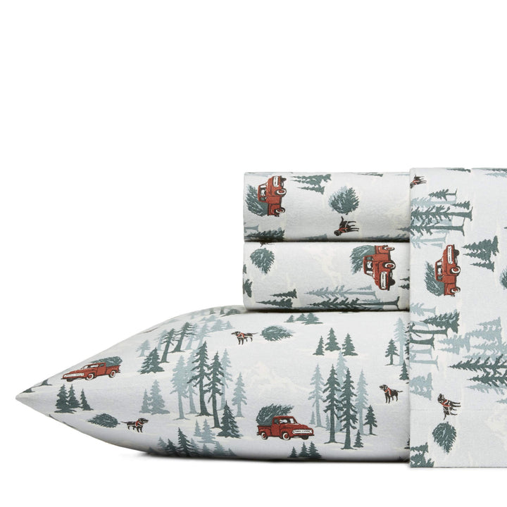 Eddie Bauer Bettlaken-Set King grün, King Grün