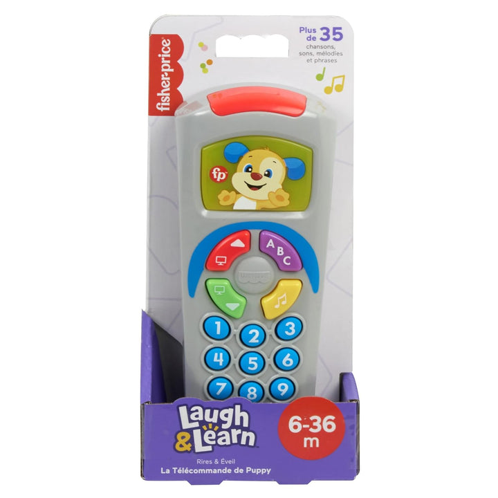 Fisher-Price Lernspass Lernspielzeug für Babys Hündchen-Fernbedienung Spielzeugfernbedienung mit Mus