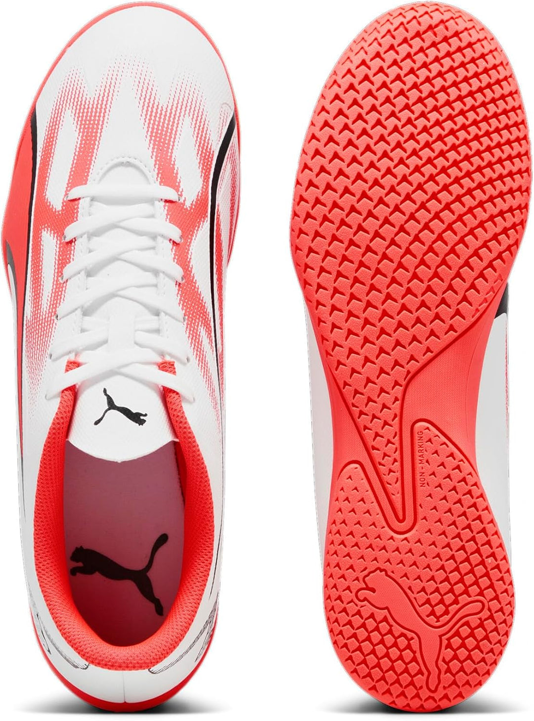PUMA Herren Ultra Play It Fussballschuh 42.5 EU Puma White Puma Black Fire Orchid, 42.5 EU Puma Whit