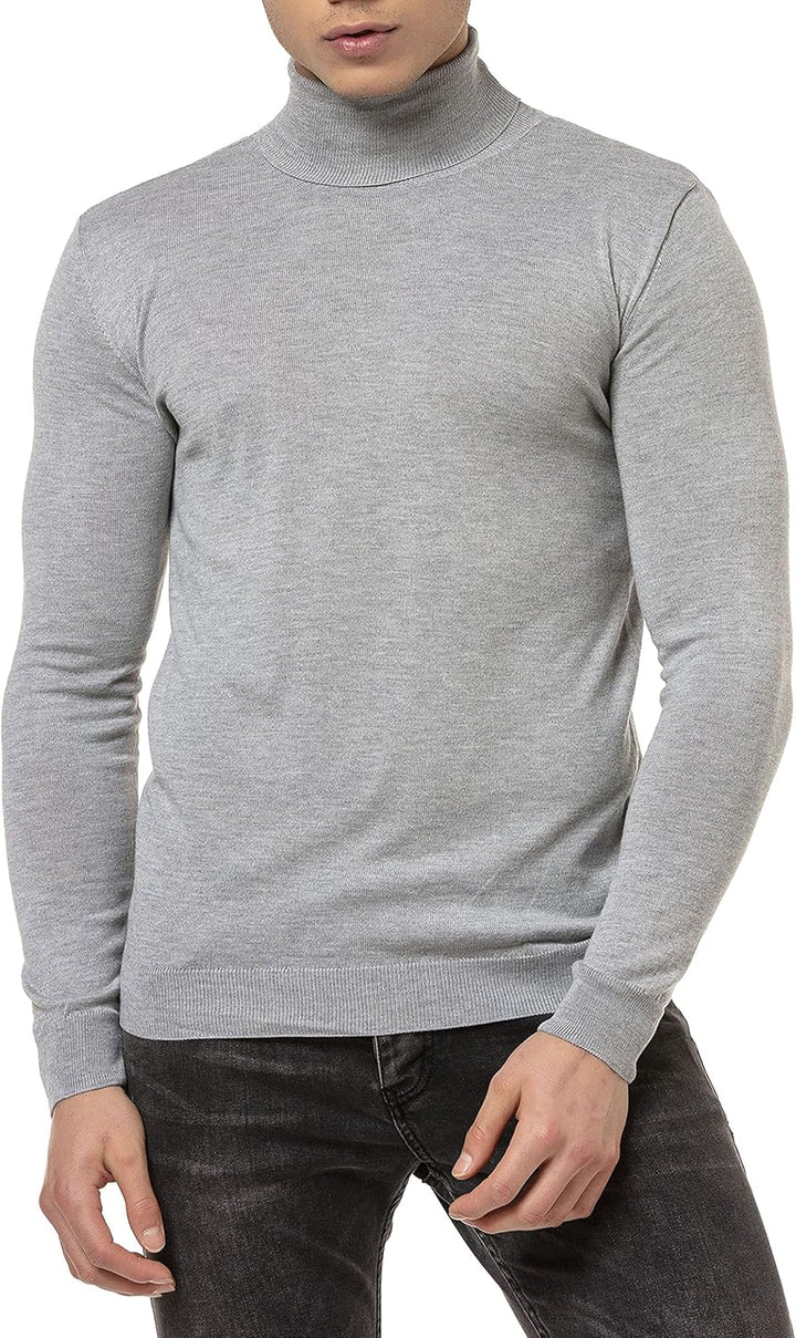 Redbridge Pullover Herren Rollkragenpullover XL Grau, XL Grau