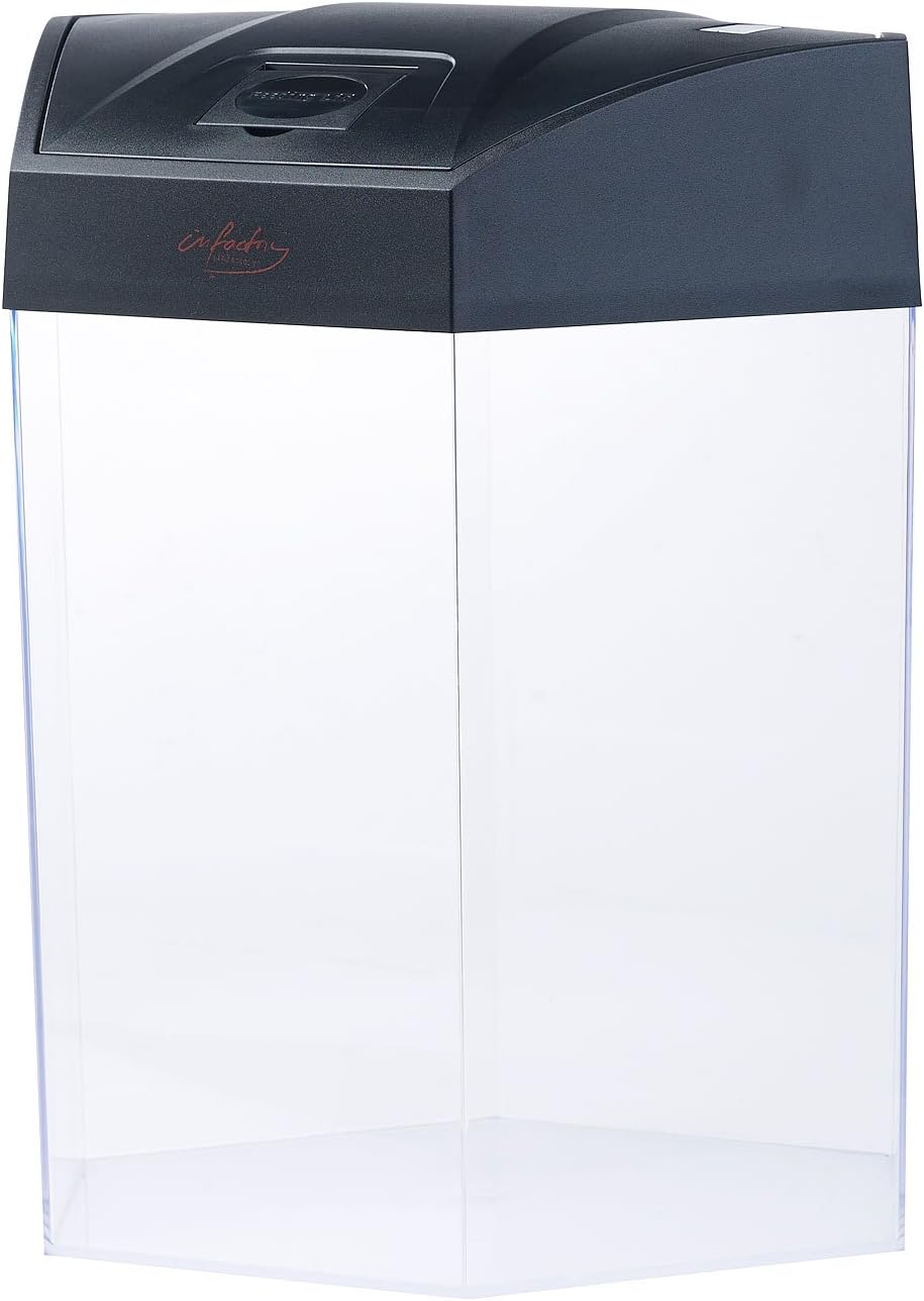 infactory Nano Aquarium: Beleuchtetes Panorama-Aquarium Hexagon, Komplett-Set, 19 l (Panorama Aquari