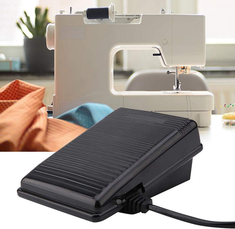 Hongzer Fussschalterpedal, 220V Fussschalterpedal mit Netzkabel für Singer 974 Nähmaschine (EU-Steck