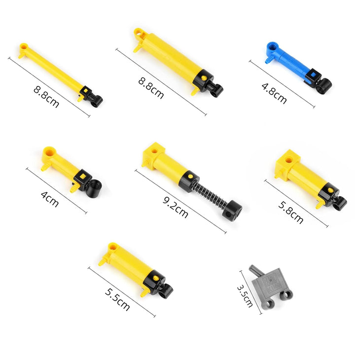Mould King 19 Pneumatik-Kits sind kompatibel mit , einschliesslich 10 Arten von technischen Pneumati