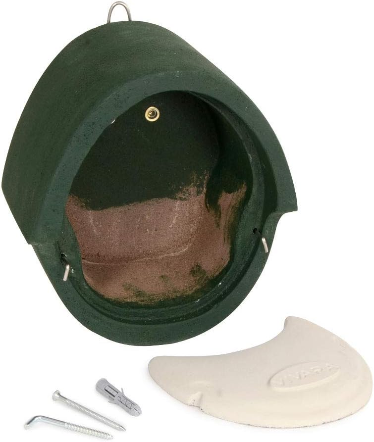 Vivara Nistkasten Alicante Woodstone - Grün - Halboffen - 22,5 x 26 x 16 cm - Holzbeton