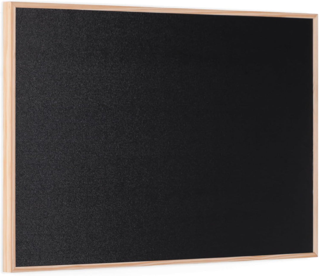 Bi-Office Kreidetafel New Basic, Memoboard mit Natur Kiefernholz Rahmen, 885x585 mm Kiefernholz Rahm