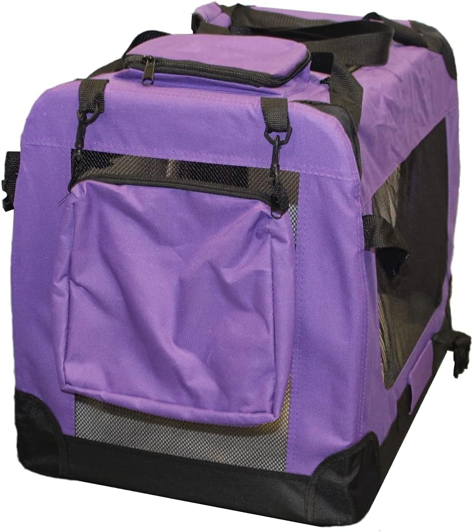 walexo Faltbare Hundebox Hundetransportbox Katzentransportbox Katzenbox (LILA, S) LILA S, LILA S