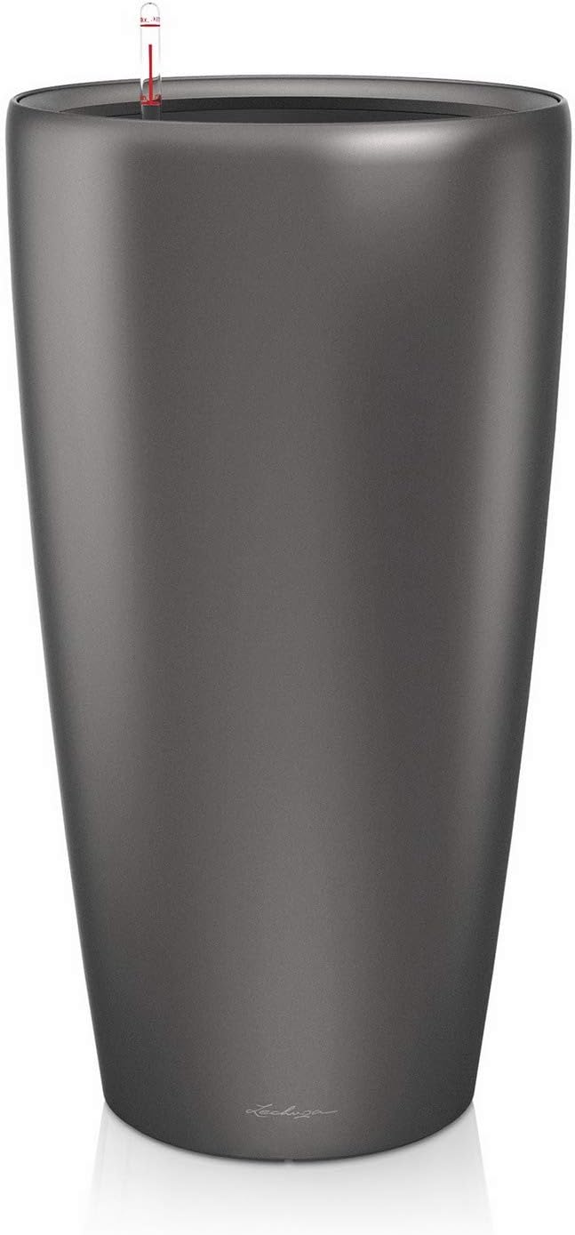 LECHUZA RONDO Premium 32 anthrazit metallic 15783 32x32x56 cm Anthrazit Metallic, 32x32x56 cm Anthra