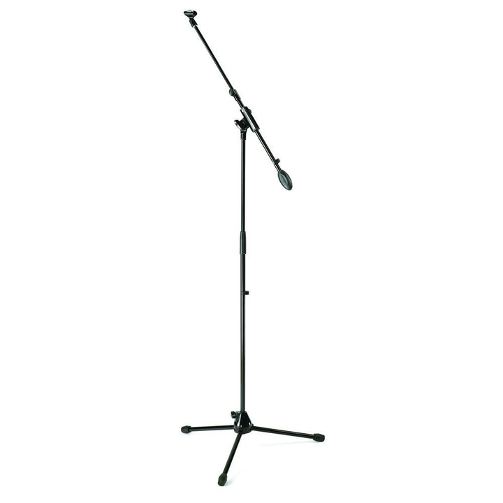 Samson MK5 Pack Mikrofonständer (Stativ, Mikrofonzange, Abschirmung, XLR-Kabel 5 m), Schwarz